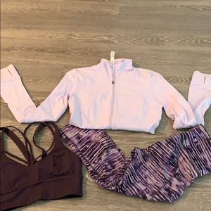 Lululemon Athletica 3 piece set define jacket as 4